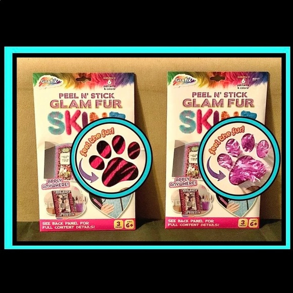 Bundle of Grafix Peel N' Stick "Glam Fur" SKINZ - Picture 10 of 12